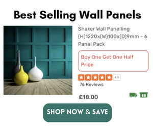 best selling wall panels - shaker wall panelling diy