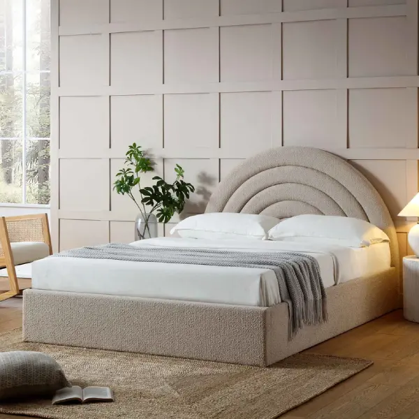 bedroom feng shui rounded bed