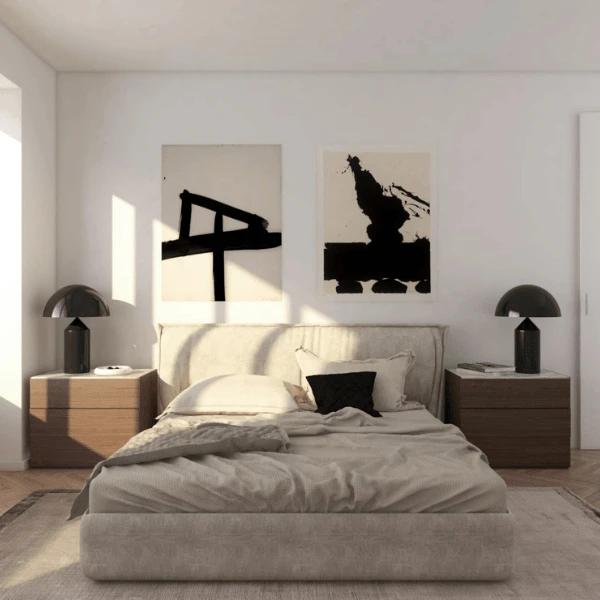 bedroom feng shui rules - symetrical design