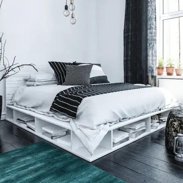 best bedroom feng shui - bed with storage