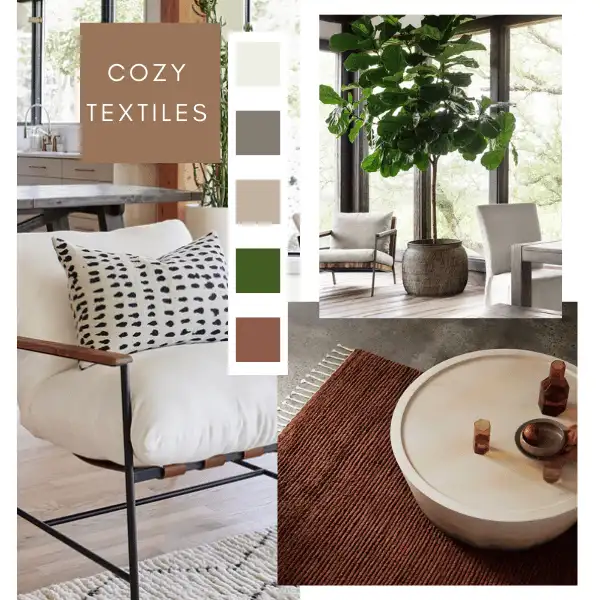 cozy hygge decor textiles