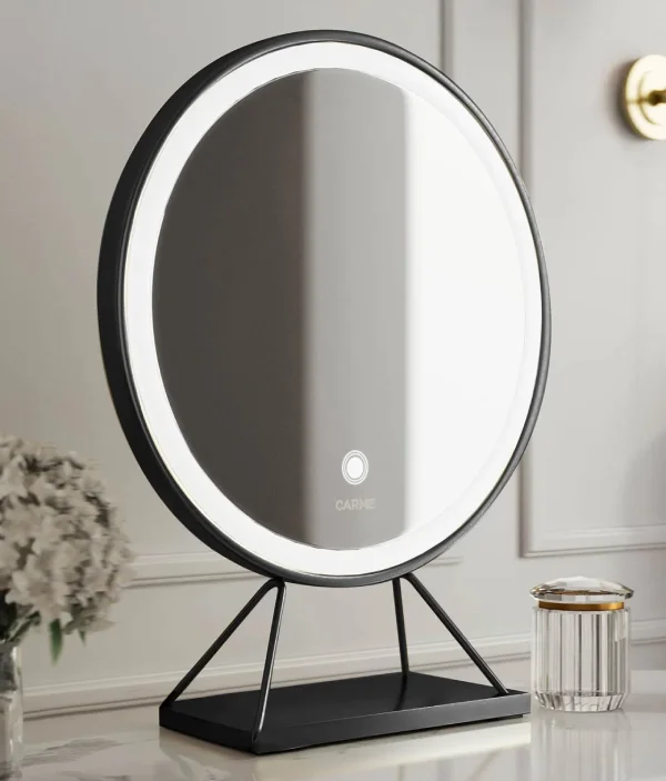 mirror for makeup with a senor LED