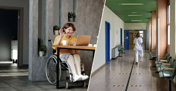 Improving accessibility with door handles for disabled use