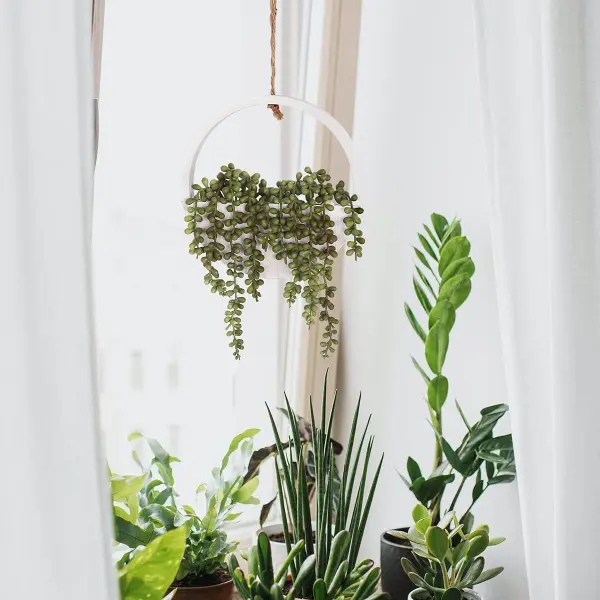 artificial hanging plants for bedroom