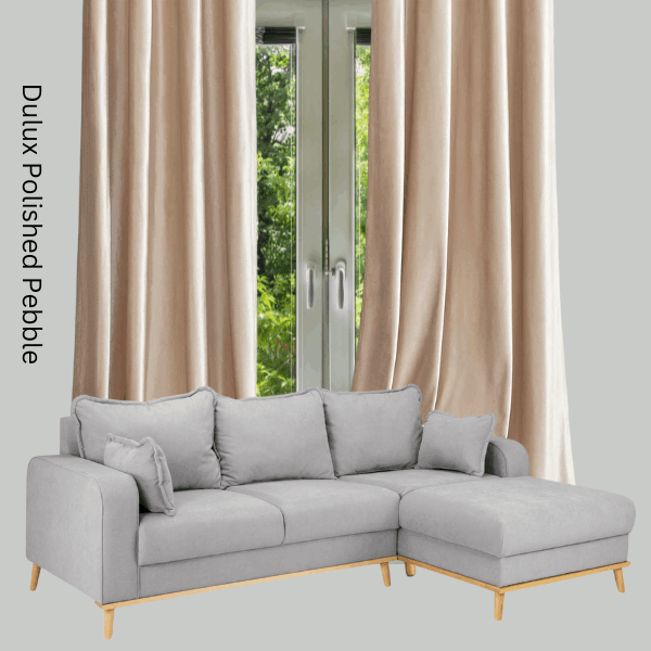 curtains that go with grey living room - light grey walls with pink curtains