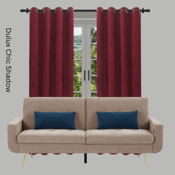  curtains that go with grey living room - medium grey walls with burgundy