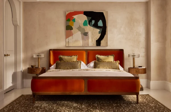abstract colourful artwork for above the bed