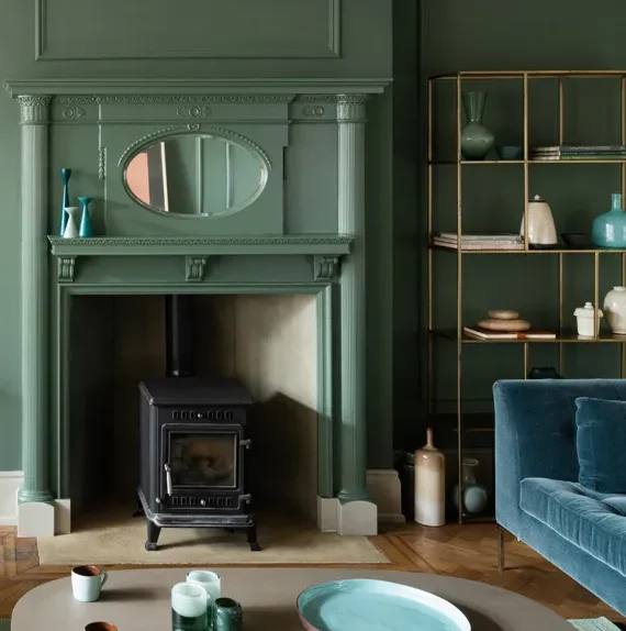 farrow and ball green smoke paint for bedroom living room kitchen and hallway