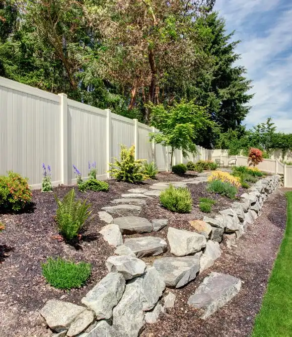 fence ideas to improve your garden - wood fence