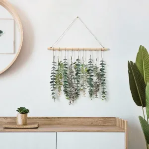 hanging faux plants for bedroom wall