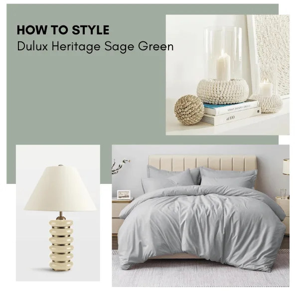 how to decorate sage green bedroom walls - grey bedding