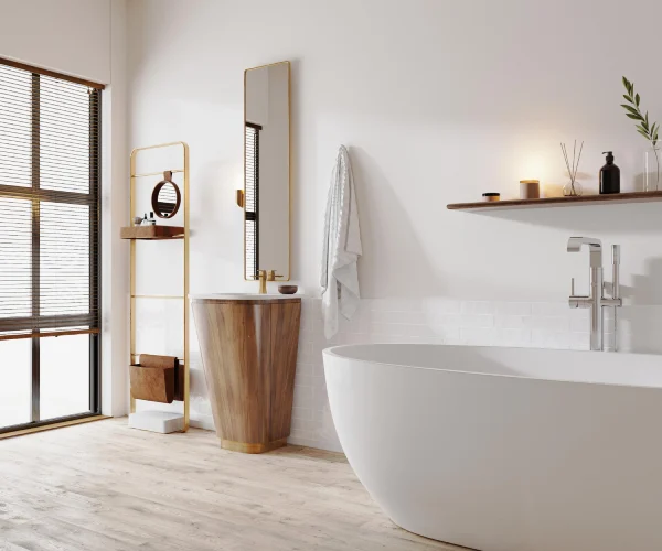 bathroom renovation tips - minimalist scandinavian bathroom design