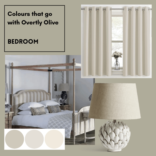 colours that go with overtly olive paint - cream