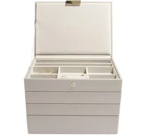 cream jewellery box with drawers