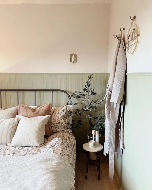 dulux overtly green bedroom