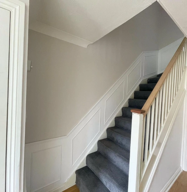 dulux nutmeg white hallway and stairs