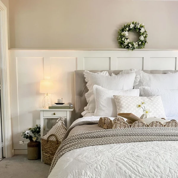 neutral bedroom paint colours - skimming stone