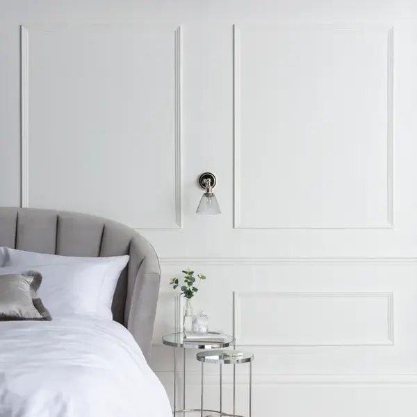 white panelling for bedoom 