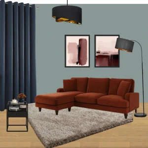 F&B oval room blue living room ideas