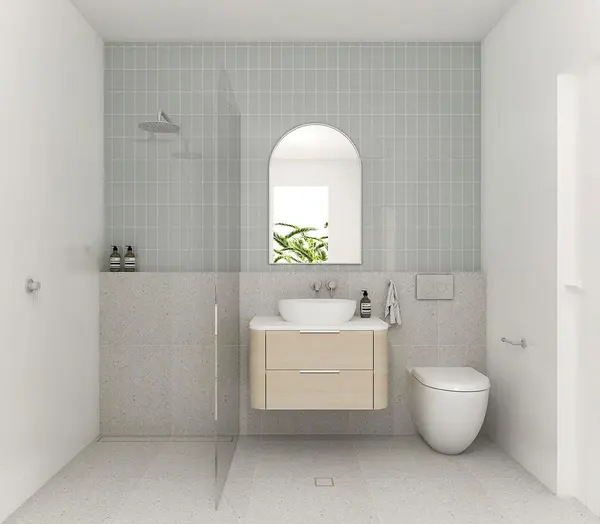 white shower ideas for small bathroom