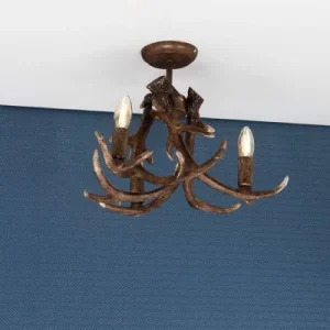 antler ceiling pendant light for bedroom