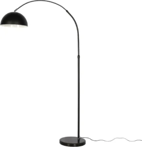 black curved arch floor lamp for living room