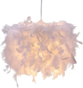 fluffy cozy pendant lamp shade for living room