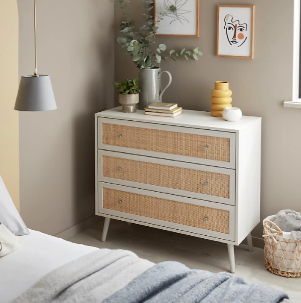 how to style white boho bedroom furniture