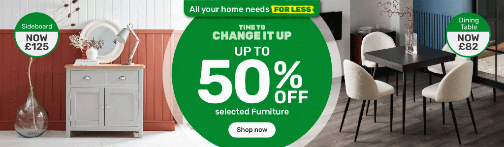 50% off at homebase for autumn decor 