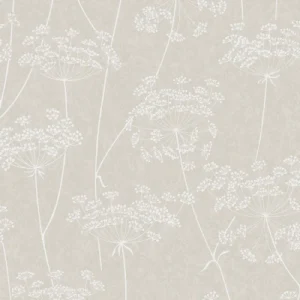 beige and white floral wallpaper