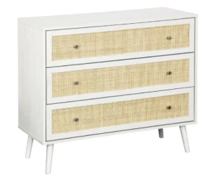 white rattan chest of drawers for bedroom