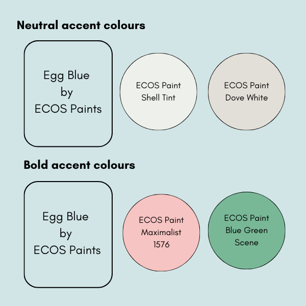 colours that go with duck egg blue ecos paint