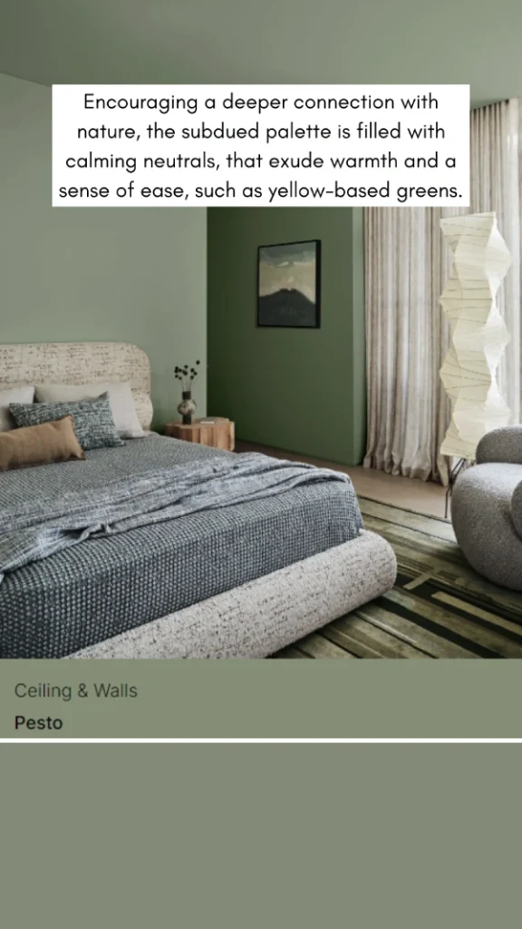 dulux colour trends 2025 - green colour drenching