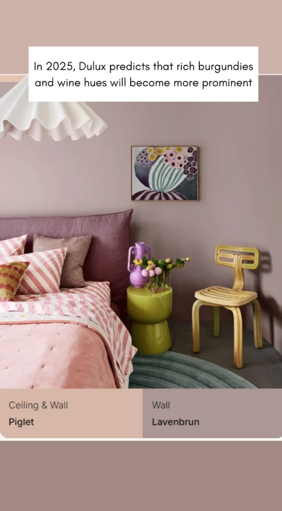 dulux colour trends for 2025 - pink