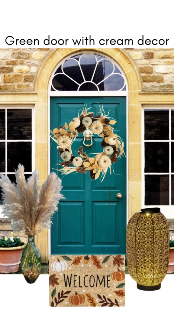 green door wreath ideas for autumn