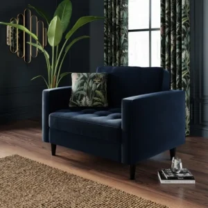 blue snuggle chair for living room