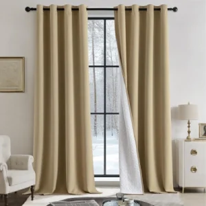 taupe curtains for living room