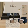 taupe living room moob board design