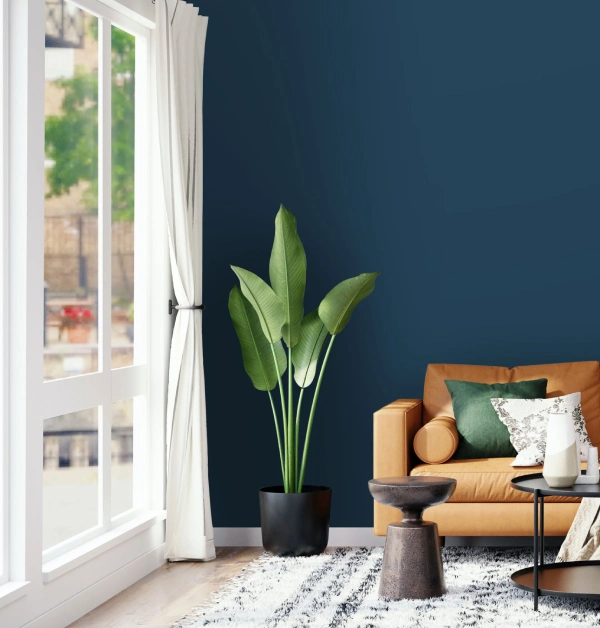 Crown midnight navy living room paint colour