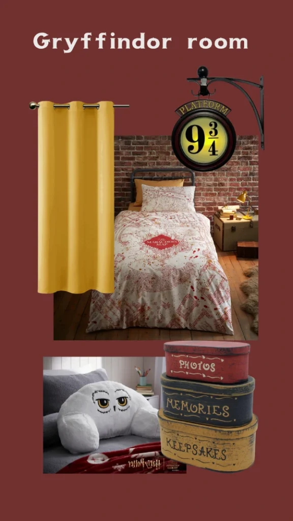 gryffindor room ideas