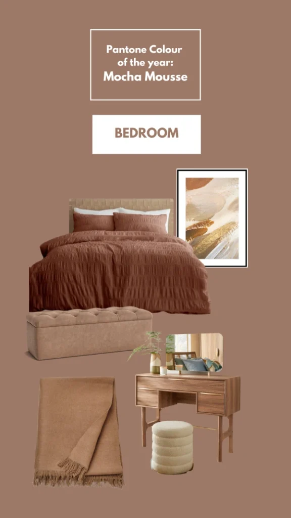 Mocha Mousse Bedroom Ideas