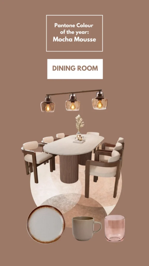 Mocha Mousse Dining Room Ideas