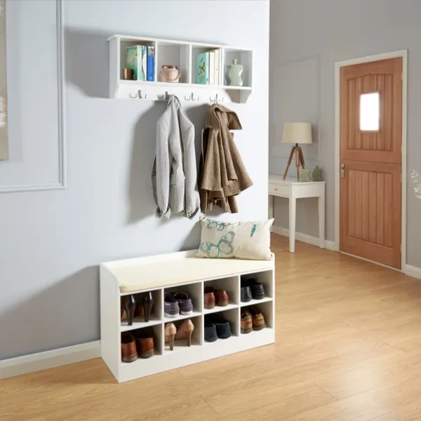 hallway shoe storage bench