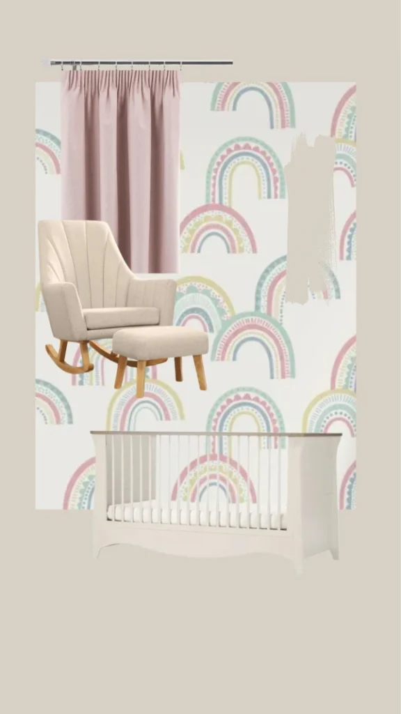 Dulux Egyptian Cotton wallpaper idea for nursery