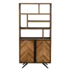 Solid Wood Teak Wood Bookcase for Living room