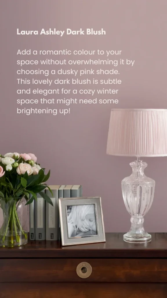 cozy pink paint colour idea for the home