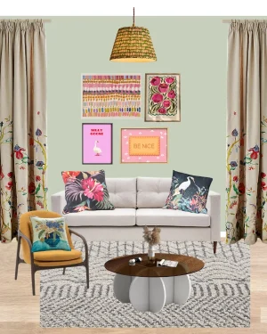 spring home decor living room