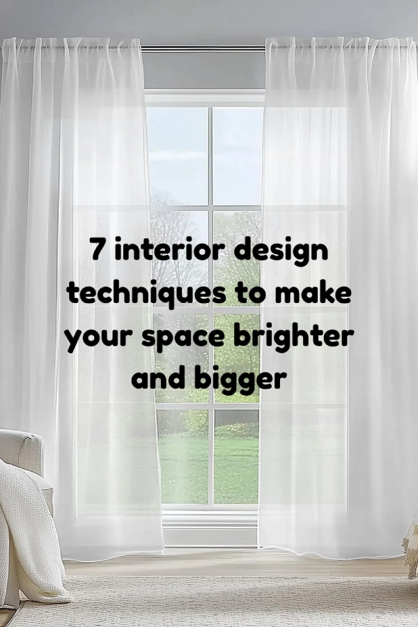 7 interior design tecniques to make your space brighter and bigger