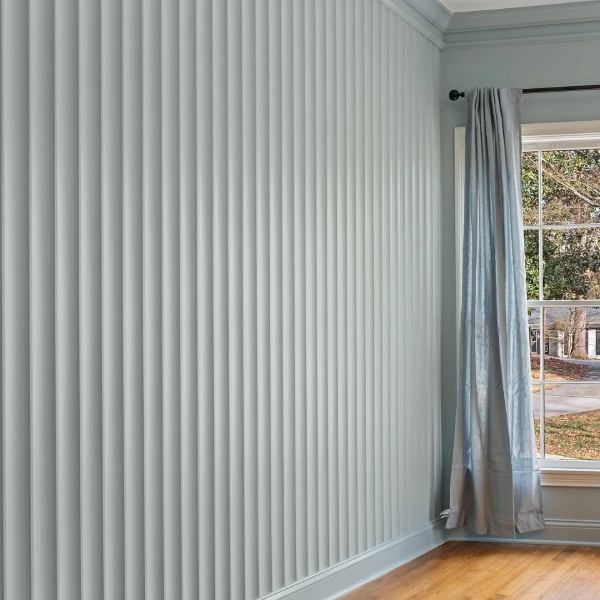 fluted scallop accent wall