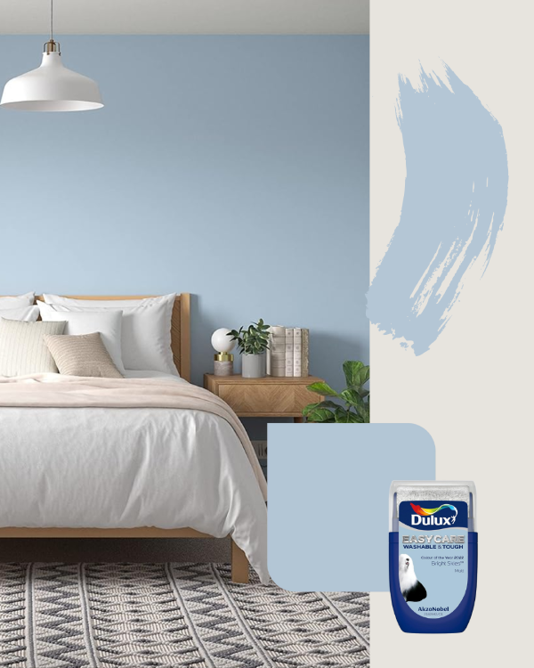 blue bedroom ideas using dulux blue skies